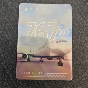 Boeing 767-400ER Collectible Card n. 57